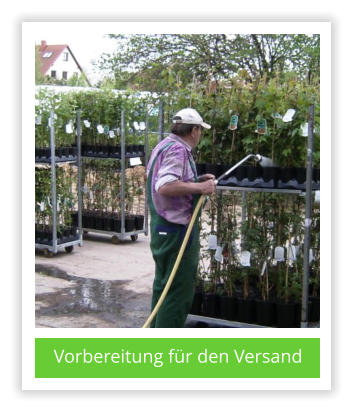 Vorbereitung fr den Versand